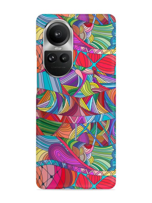 Seamless Patterns Hand Drawn Snap Case for Oppo Reno 10 Pro (5G) Zapvi