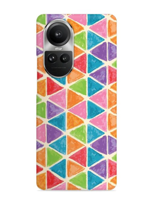 Seamless Colorful Isometric Snap Case for Oppo Reno 10 Pro (5G) Zapvi