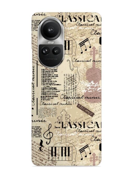 Classical Music Lpattern Snap Case for Oppo Reno 10 Pro (5G) Zapvi