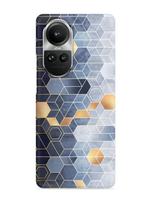 Geometric Abstraction Hexagons Snap Case for Oppo Reno 10 Pro (5G) Zapvi