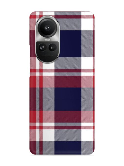 Classic Plaid Tartan Snap Case for Oppo Reno 10 Pro (5G) Zapvi