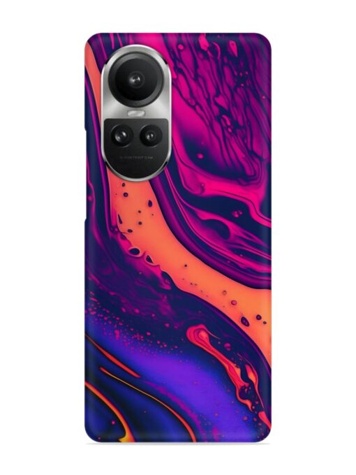 Fluid Blue Pink Art Snap Case for Oppo Reno 10 Pro (5G) Zapvi