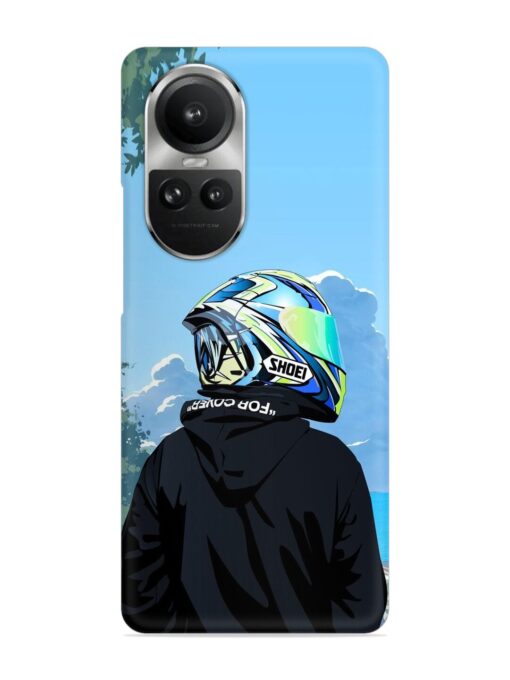 Rider With Helmet Snap Case for Oppo Reno 10 Pro (5G) Zapvi