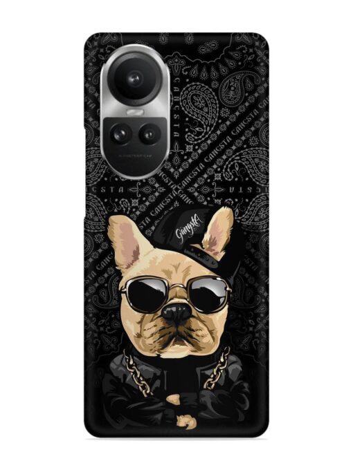 Gangsta Cool Sunglasses Dog Snap Case for Oppo Reno 10 Pro (5G) Zapvi