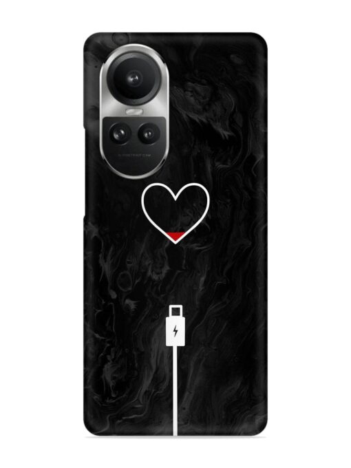 Heart Charging Vector Snap Case for Oppo Reno 10 Pro (5G) Zapvi