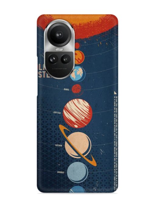 Solar System Vector Snap Case for Oppo Reno 10 Pro (5G)