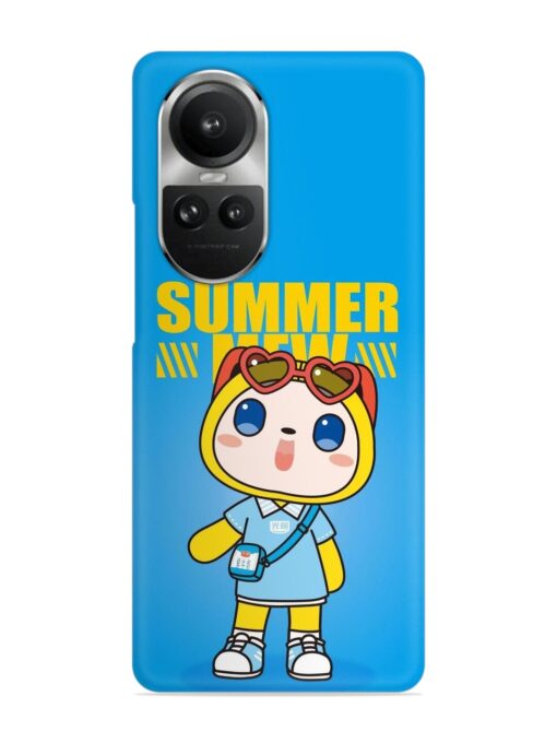 Summer Mew Cartoon Snap Case for Oppo Reno 10 Pro (5G) Zapvi