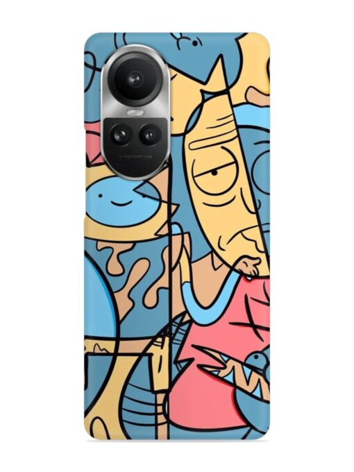 Silly Face Doodle Snap Case for Oppo Reno 10 Pro (5G)