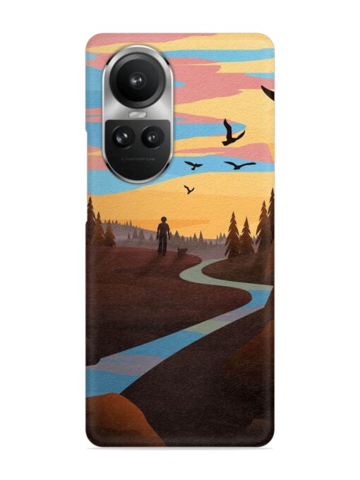 Natural Landscape Art Snap Case for Oppo Reno 10 Pro (5G) Zapvi