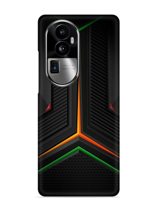 Orange Triangle Light Snap Case for Oppo Reno 10 Pro Plus (5G) Zapvi