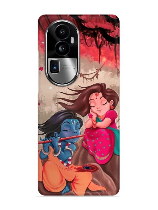 Radhe Krishna Water Art Snap Case for Oppo Reno 10 Pro Plus (5G) Zapvi