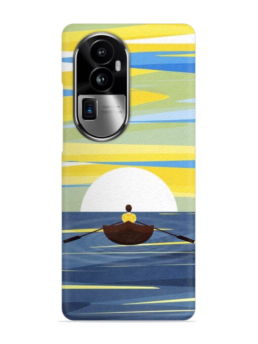 Rowing Person Ferry Paddle Snap Case for Oppo Reno 10 Pro Plus (5G) Zapvi