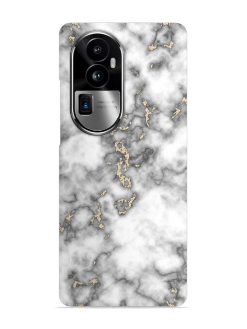 Gray And Gold Marble Snap Case for Oppo Reno 10 Pro Plus (5G) Zapvi