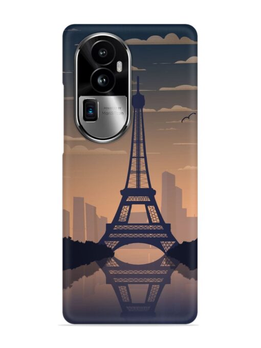 France Paris Eiffel Tower Gradient Snap Case for Oppo Reno 10 Pro Plus (5G) Zapvi