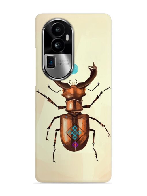 Stag Beetle Vector Snap Case for Oppo Reno 10 Pro Plus (5G) Zapvi