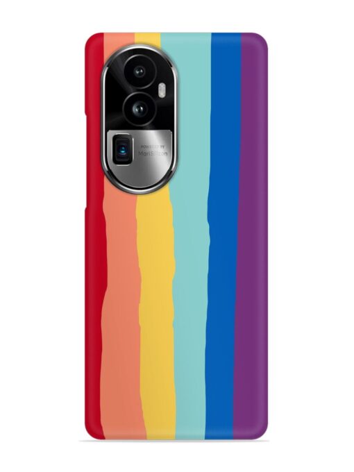 Rainbow Genuine Liquid Snap Case for Oppo Reno 10 Pro Plus (5G) Zapvi