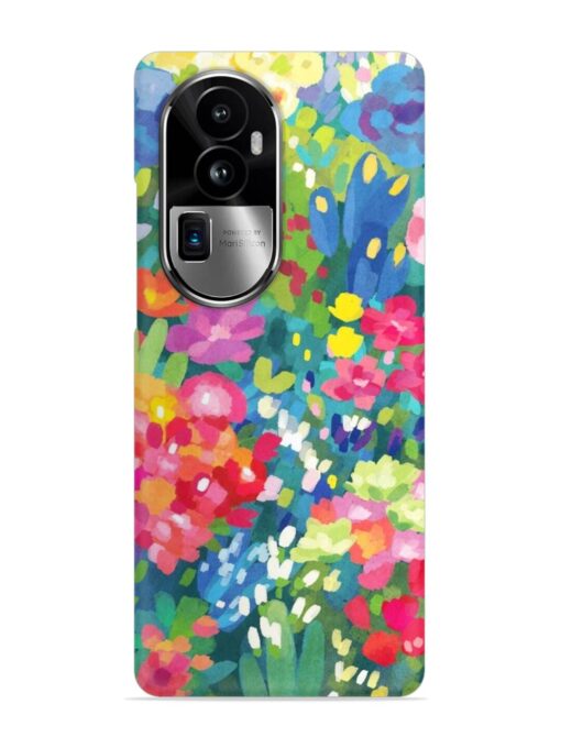 Watercolor Flower Art Snap Case for Oppo Reno 10 Pro Plus (5G) Zapvi