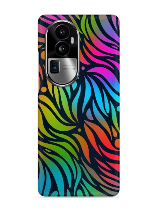 Abstract Leaf Design Snap Case for Oppo Reno 10 Pro Plus (5G) Zapvi