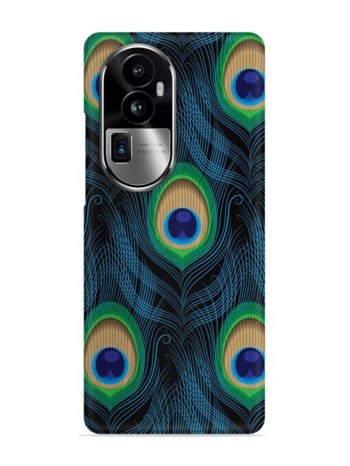 Seamless Pattern Peacock Snap Case for Oppo Reno 10 Pro Plus (5G) Zapvi