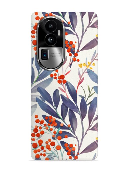 Seamless Floral Pattern Snap Case for Oppo Reno 10 Pro Plus (5G)