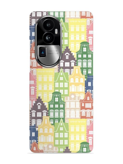 Seamless Shapes Pattern Snap Case for Oppo Reno 10 Pro Plus (5G)