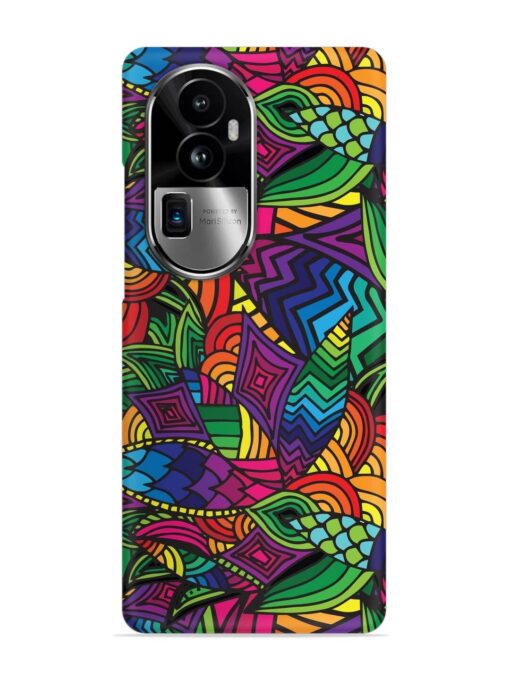 Abstract Multicolor Seamless Snap Case for Oppo Reno 10 Pro Plus (5G) Zapvi