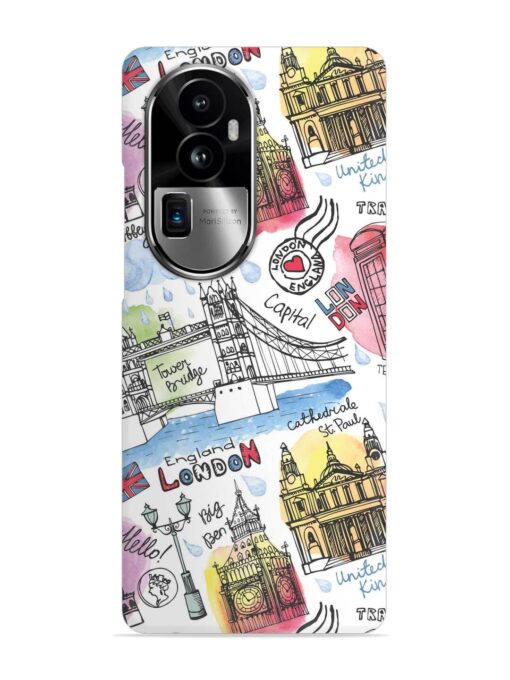 Vector London Landmark Snap Case for Oppo Reno 10 Pro Plus (5G) Zapvi