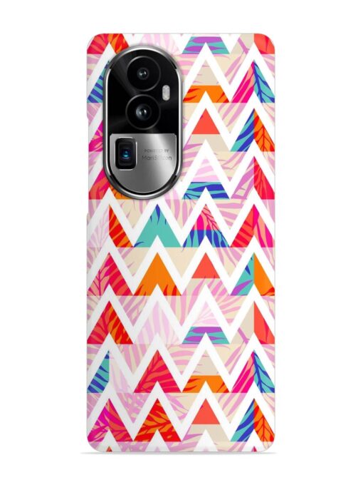 Abstract Triangle Background Snap Case for Oppo Reno 10 Pro Plus (5G) Zapvi