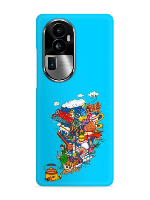 Vector Design Indian Snap Case for Oppo Reno 10 Pro Plus (5G) Zapvi