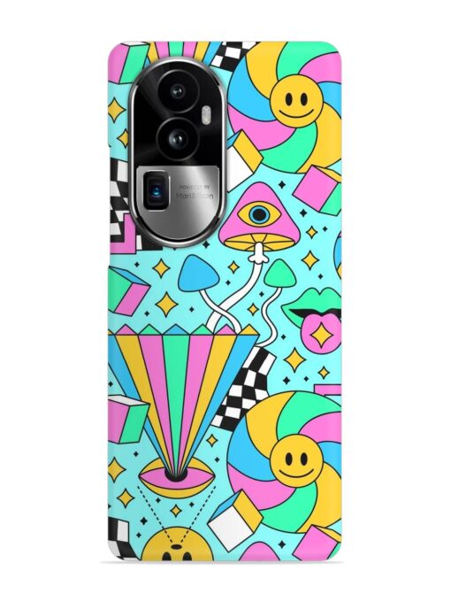 Trippy Rainbow 60S Snap Case for Oppo Reno 10 Pro Plus (5G) Zapvi