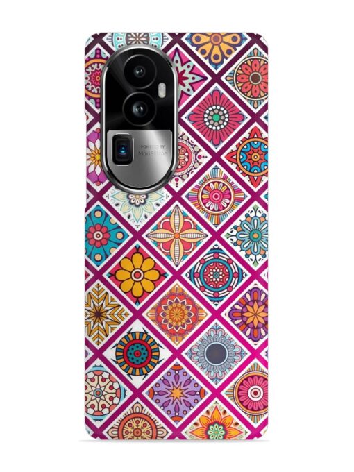 Seamless Tile Pattern Snap Case for Oppo Reno 10 Pro Plus (5G) Zapvi