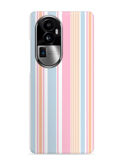 Stripe Seamless Pattern Snap Case for Oppo Reno 10 Pro Plus (5G)