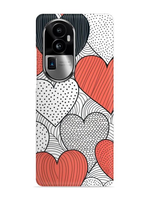 Girly Heart Seamless Snap Case for Oppo Reno 10 Pro Plus (5G)