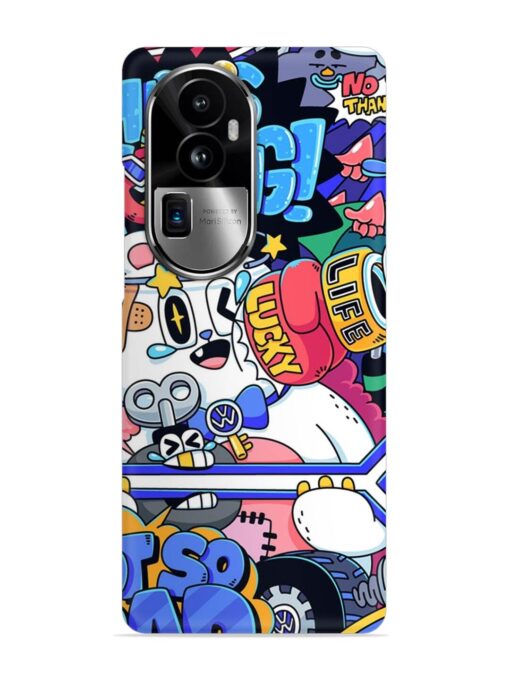 Universal Doodle Snap Case for Oppo Reno 10 Pro Plus (5G) Zapvi