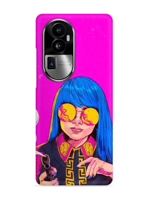 Aesthetic Anime Girl Snap Case for Oppo Reno 10 Pro Plus (5G) Zapvi