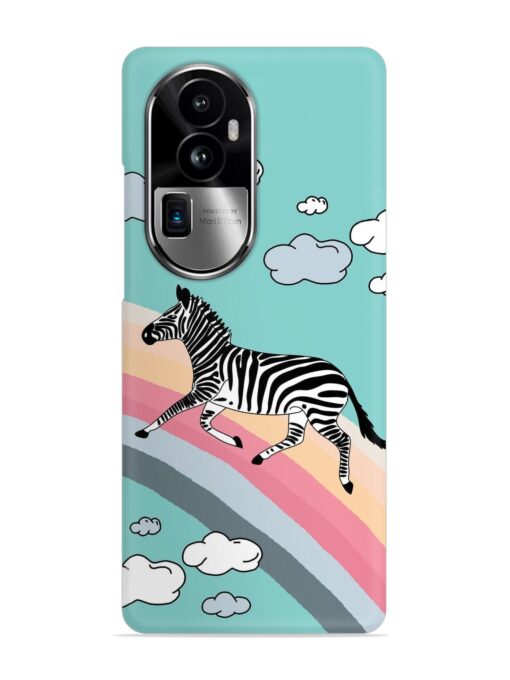 Running Zebra Snap Case for Oppo Reno 10 Pro Plus (5G) Zapvi