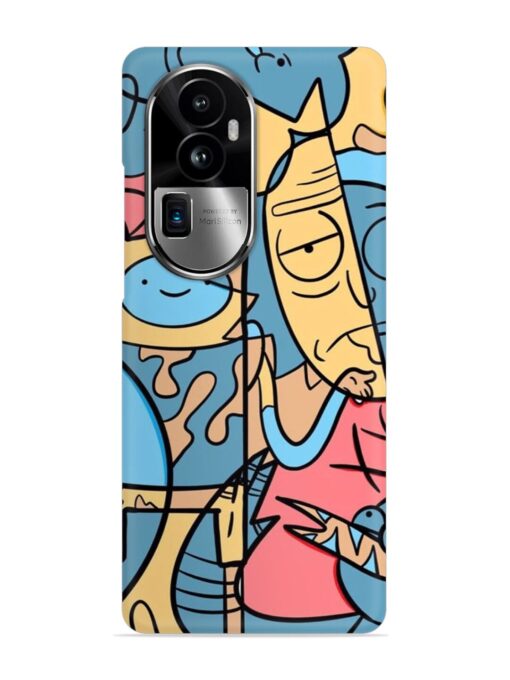 Silly Face Doodle Snap Case for Oppo Reno 10 Pro Plus (5G) Zapvi