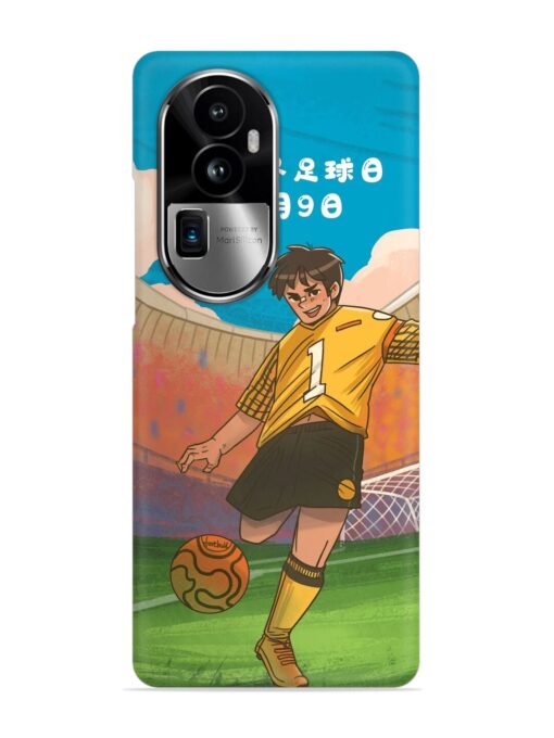 Soccer Kick Snap Case for Oppo Reno 10 Pro Plus (5G) Zapvi