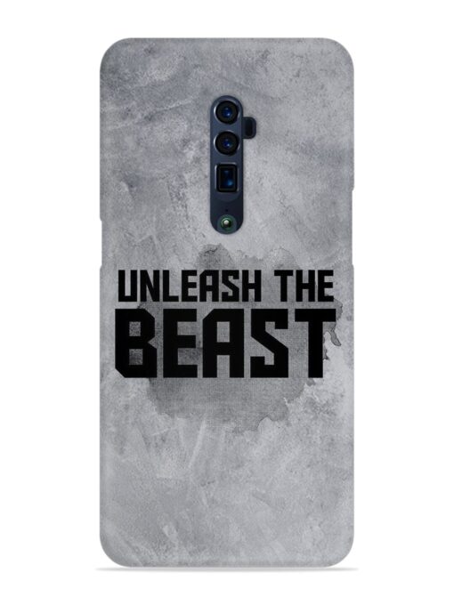 Unleash The Beast Snap Case for Oppo Reno 10X Zoom Zapvi