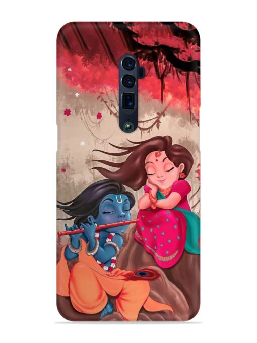 Radhe Krishna Water Art Snap Case for Oppo Reno 10X Zoom Zapvi