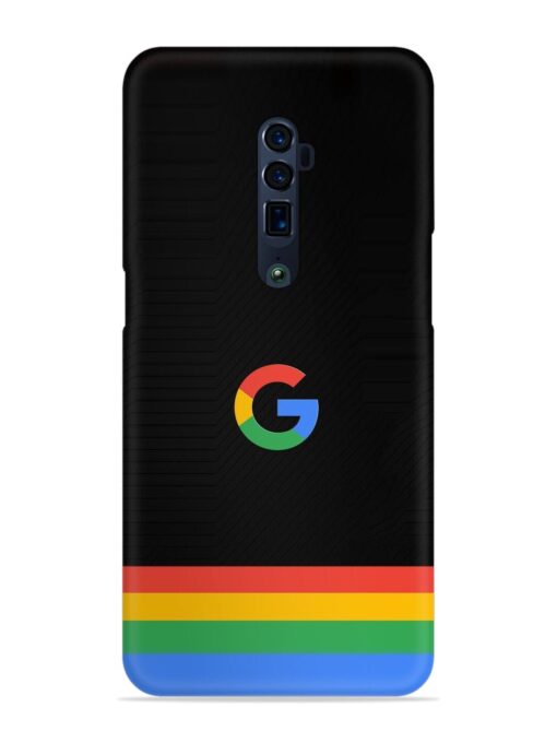 Google Logo Art Snap Case for Oppo Reno 10X Zoom Zapvi