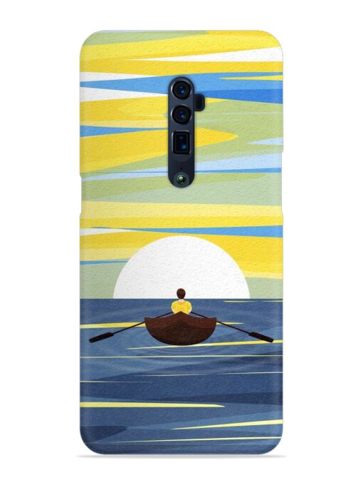 Rowing Person Ferry Paddle Snap Case for Oppo Reno 10X Zoom Zapvi