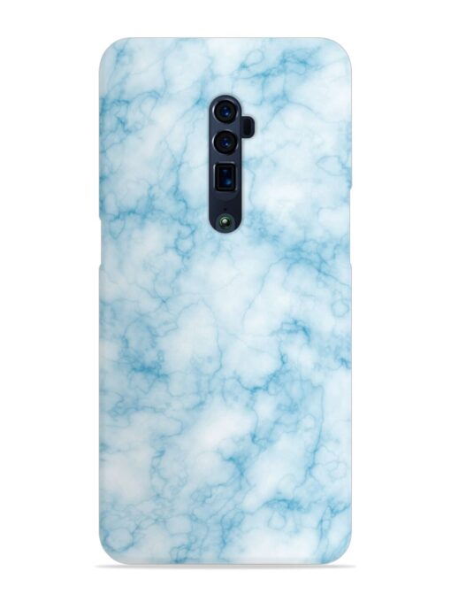 Blue White Natural Marble Snap Case for Oppo Reno 10X Zoom Zapvi