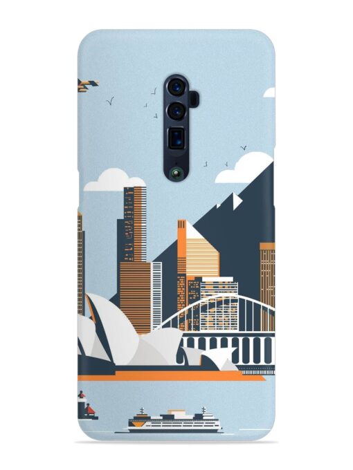 Sydney Opera Landscape Snap Case for Oppo Reno 10X Zoom Zapvi