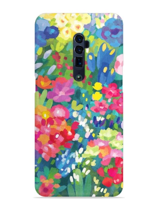 Watercolor Flower Art Snap Case for Oppo Reno 10X Zoom Zapvi