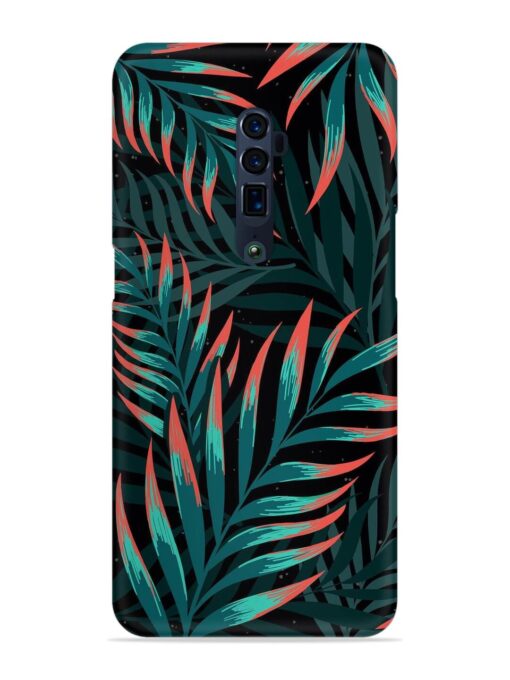 Green Leaf Art Snap Case for Oppo Reno 10X Zoom Zapvi