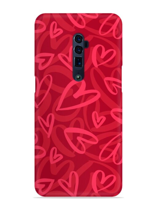 Seamless Romantic Pattern Snap Case for Oppo Reno 10X Zoom