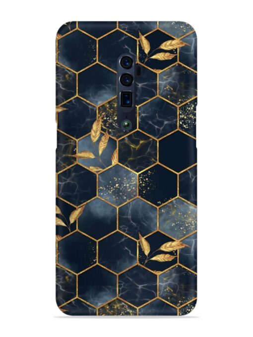 Marble Hexagon Seamless Snap Case for Oppo Reno 10X Zoom Zapvi