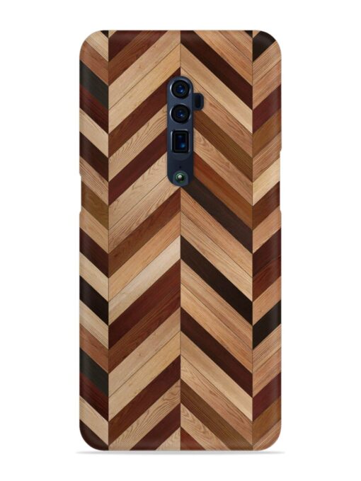 Seamless Wood Parquet Snap Case for Oppo Reno 10X Zoom Zapvi