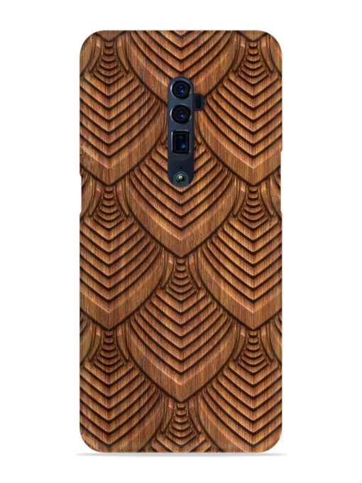 Carved Pattern On Snap Case for Oppo Reno 10X Zoom Zapvi